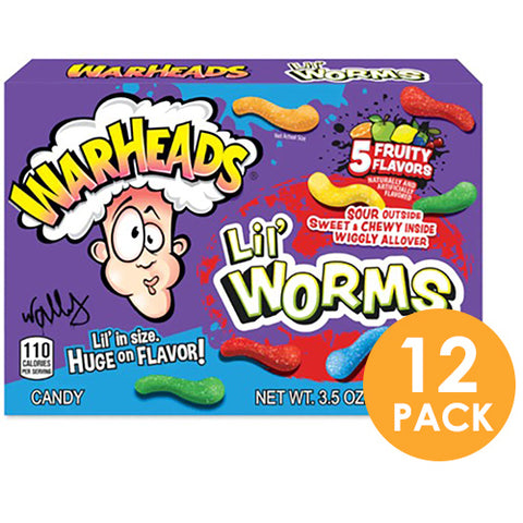 Warheads Sour Lil’ Worms 99g Theatre Box