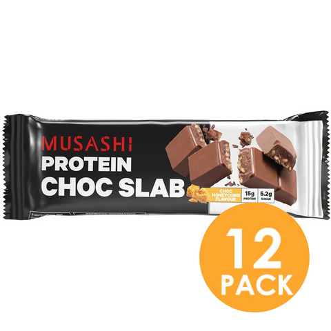 Musashi Protein Choc Slab Honeycomb 58g