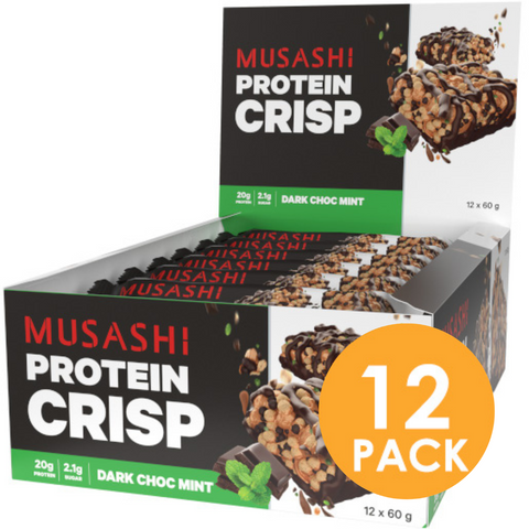 Musashi Protein Crisp Dark Choc Mint 60g
