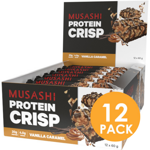 Musashi Protein Crisp Vanilla Caramel 60g