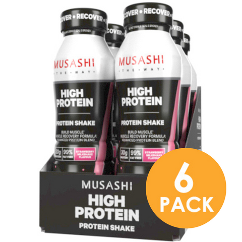 Musashi Protein Strawberry Milkshake 375ml