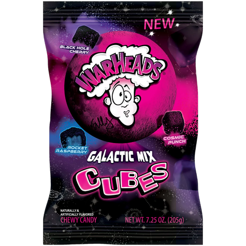Warheads Galactic Mix Cubes Bag 205g