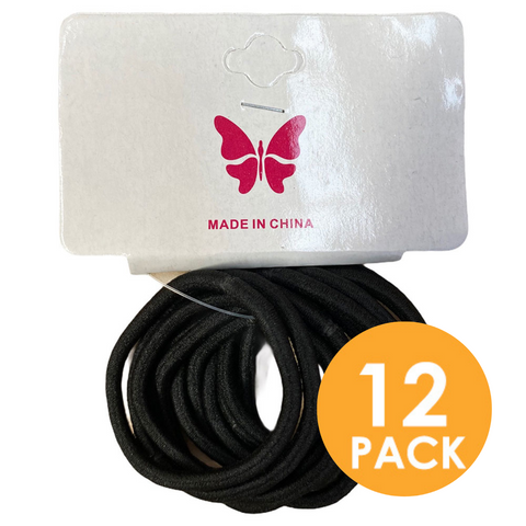 Hair Band Black 12pk