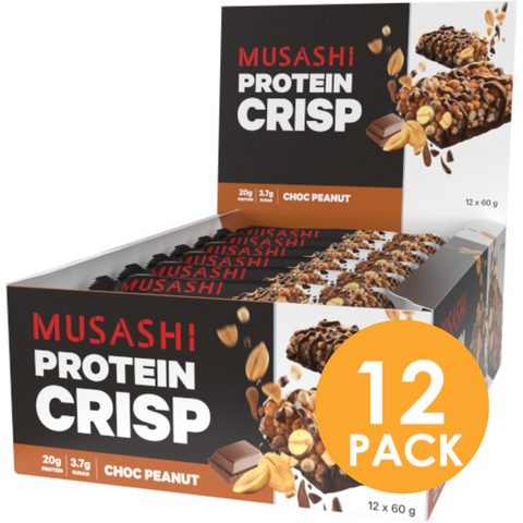 Musashi Protein Crisp Choc Peanut 60g