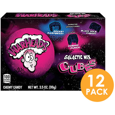 Warheads Galactic Mix Cubes 99g Theatre Box